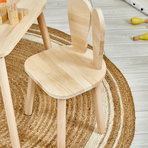 Piney Montessori Table & Bunny Ears Chair Set