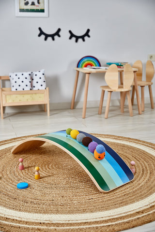 Aqua Wooden Balance Board