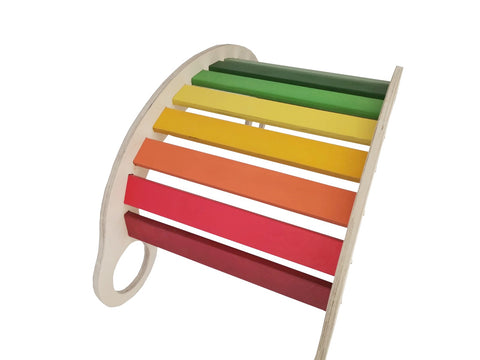 Wooden Rainbow Rocker Climbing Arch