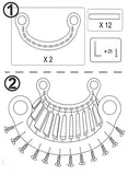 Wooden Rainbow Rocker Climbing Arch